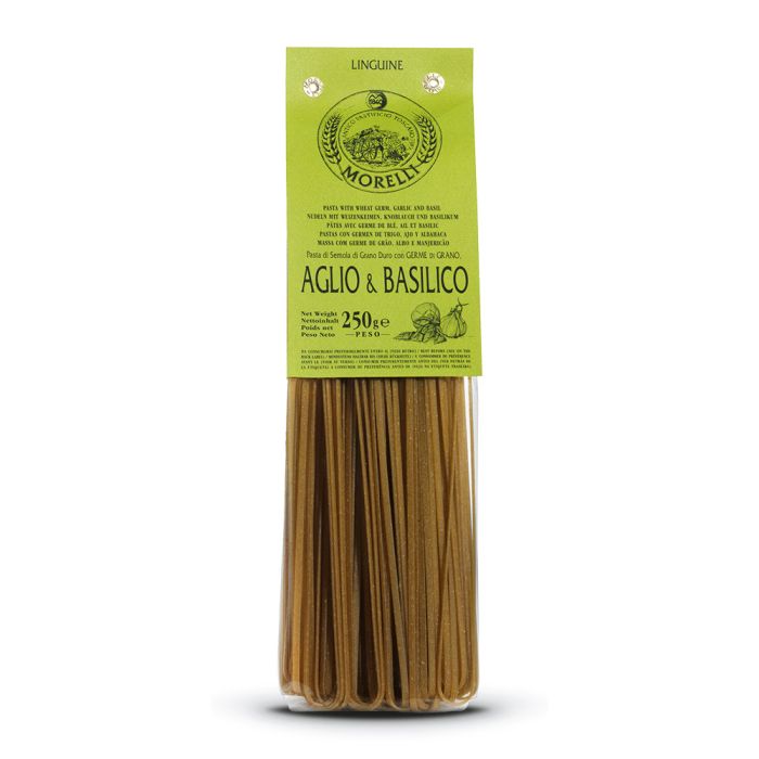 Linguine z czosnkiem i bazylią 250 gr - Morelli