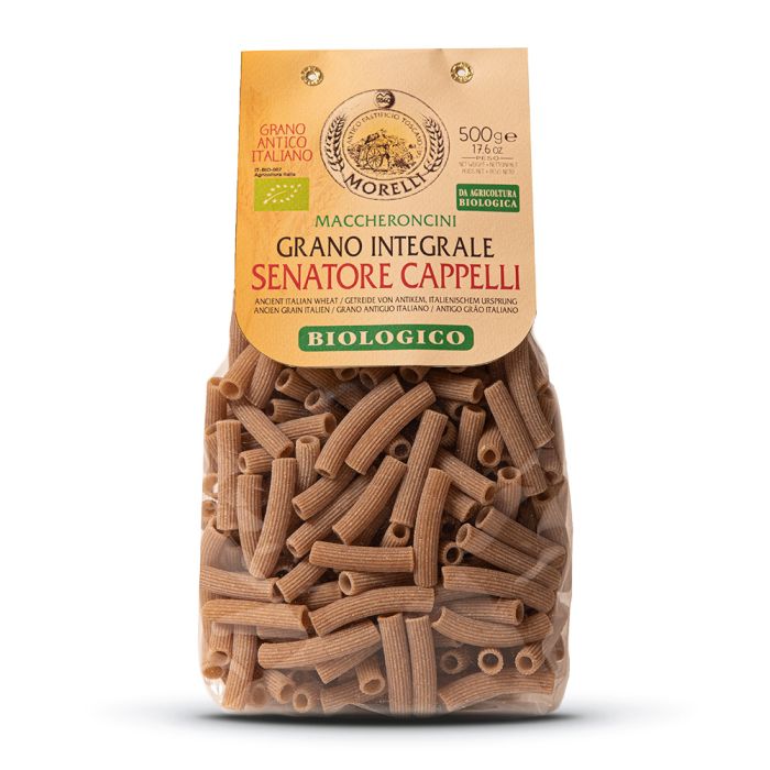 Maccheroncini pełnoziarnisty 500 g - Morelli