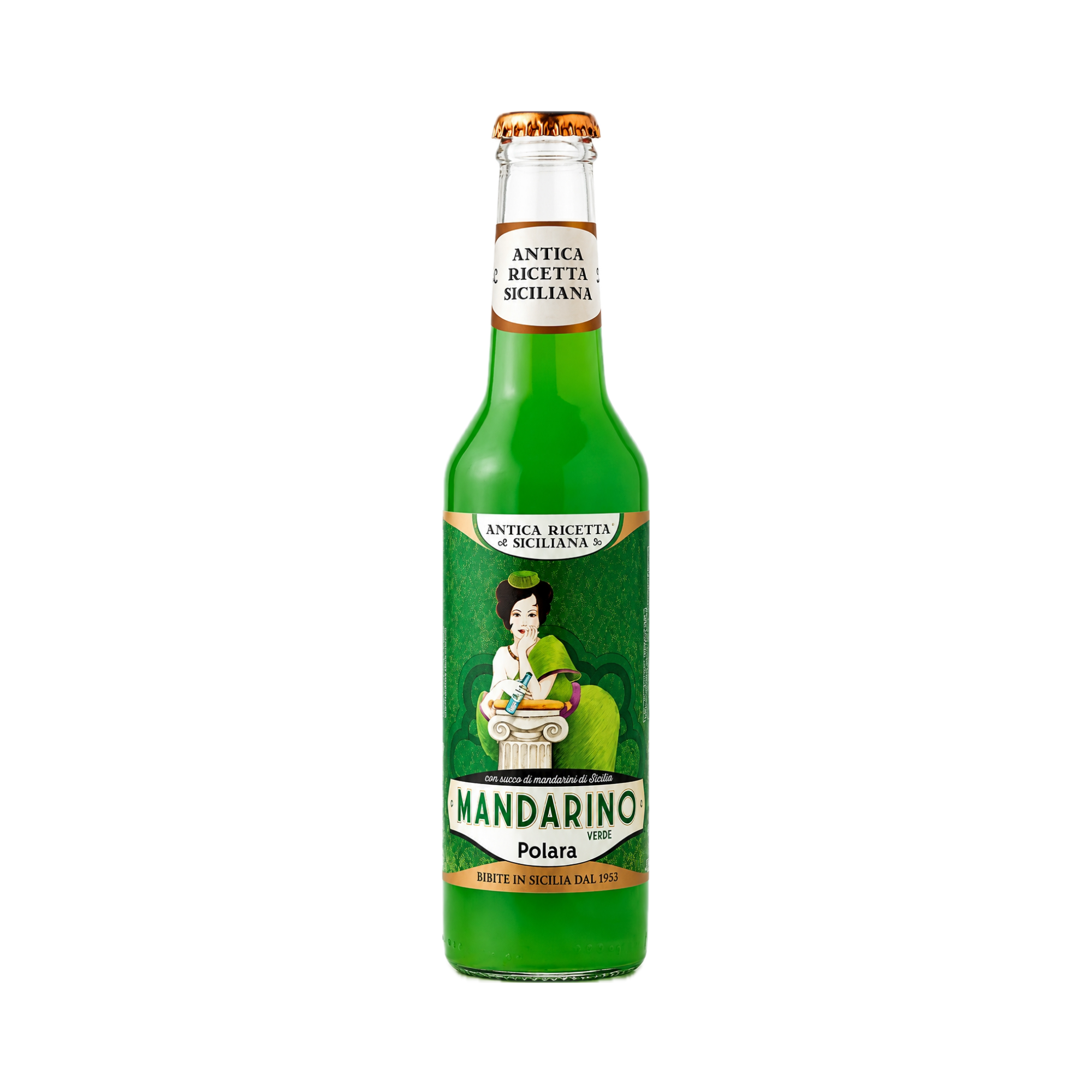 Napój gazowany o smaku zielonej mandarynki - Polara
